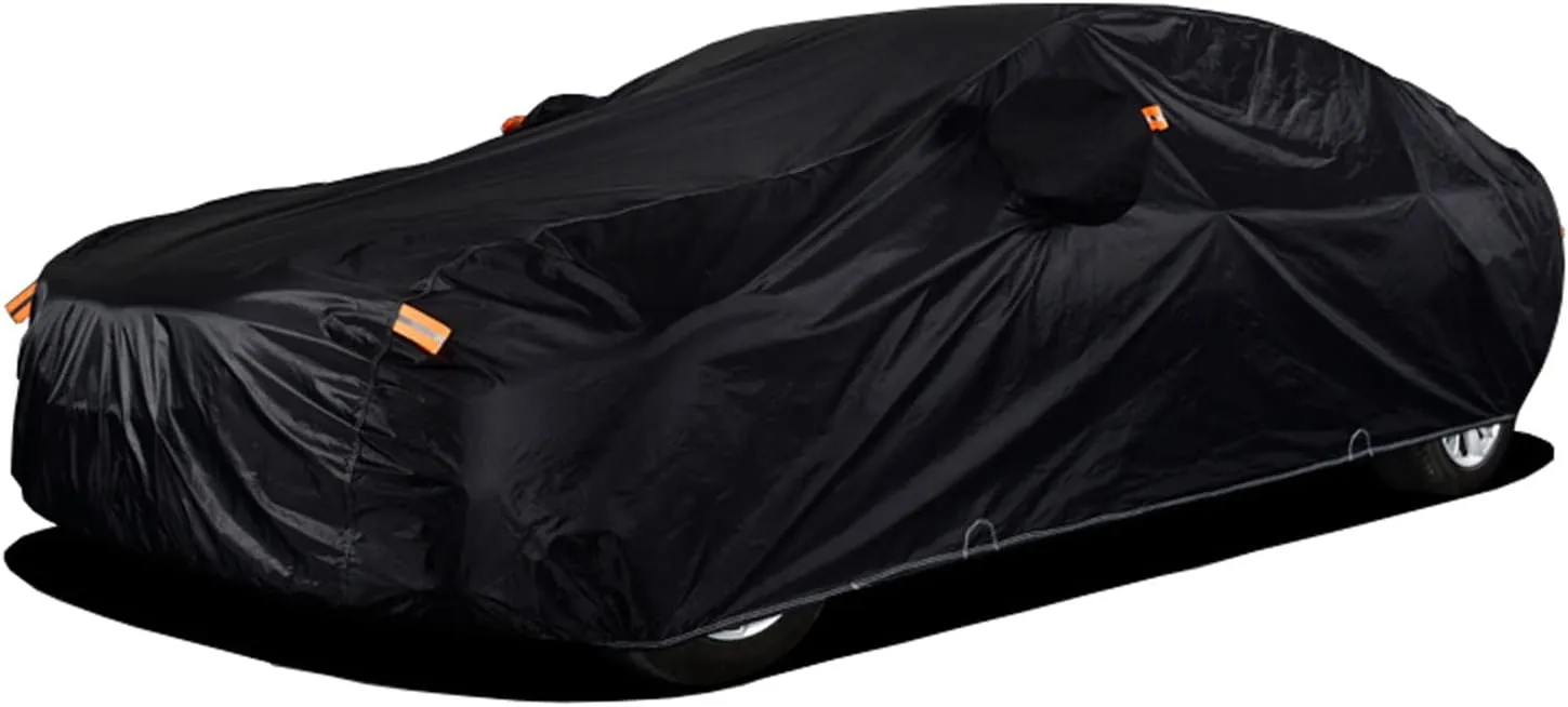 Car Cover Compatible with Volkswagen Golf Alltrack, Full Car Covers Windproof Waterproof Snowproof Breathable for Automobiles All Weather UV Protection Car Tarpaulin, with Side Zipper, Outdoor Indoor