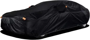 Car Cover Compatible with Volkswagen Golf SportWagen, Full Car Covers Windproof Waterproof Snowproof Breathable for Automobiles All Weather UV Protection Car Tarpaulin,With side zipper, outdoor indoor