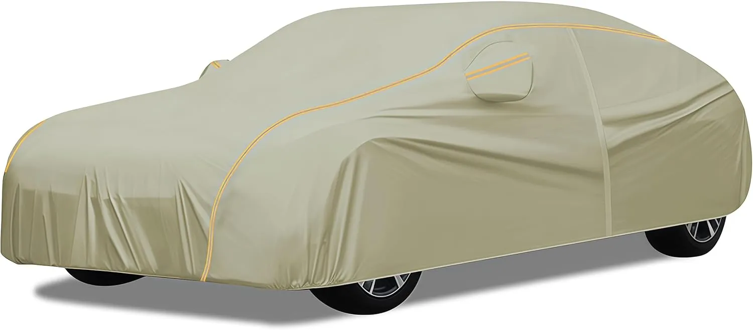Car Cover for DeTomaso Pantera 1985-1991 丨Custom Covers Waterproof Dust Weatherproof Full Garage Snow Rain Sun UV All Weather Protection with Reflective Strips