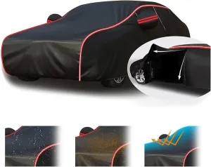car Waterproof Cover for Peugeot 406 1995-2004,Dustproof and Breathable car Waterproof Cover with Storage Bag Four-Wheel Alignment Rope
