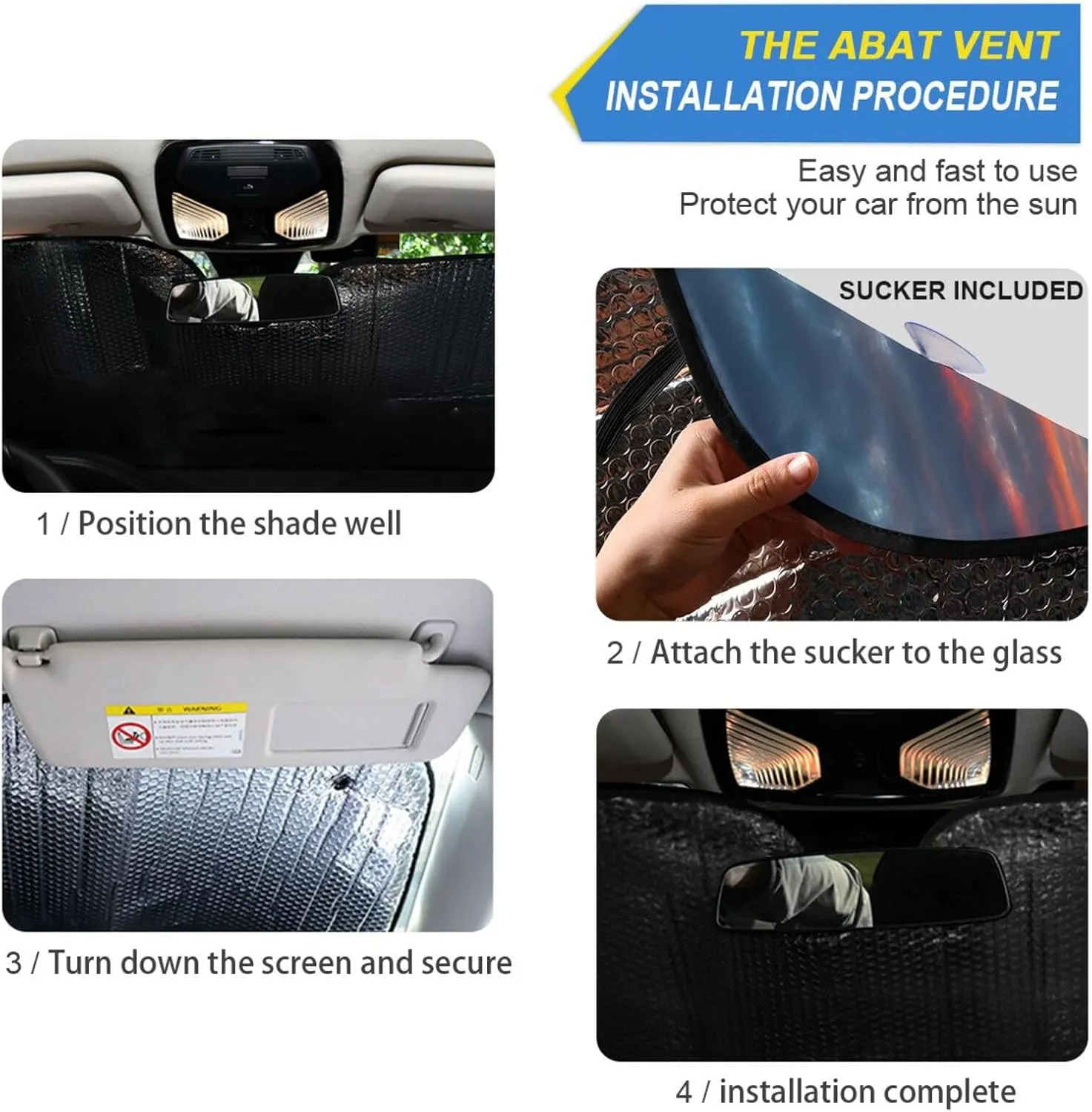 Car Windshield Sun Shade Sunset Waterway Boat House Foldable Car Front Windshield Sunshade Blocks UV Rays Sun Visor Sun Heat Protection for Truck SUV to Keep Your Vehicle Cool,Large