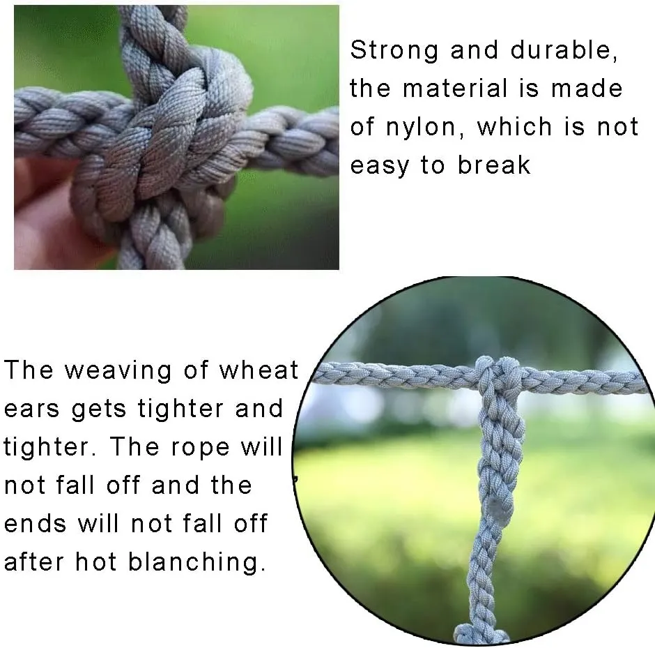 Cargo Climbing Net Outdoor Treehouse Nylon Truck Trailer Nets Playground Heavy Duty Swings Net Safety Net Cargo Net Child Playground Climbing Netting Dia 6mm (Size : 1X2m/3.3X6.6ft)