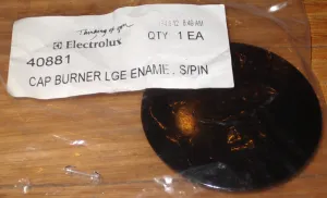 Chef Gas Stove Large 67mm Diecast Burner Cap - Part No. 40881