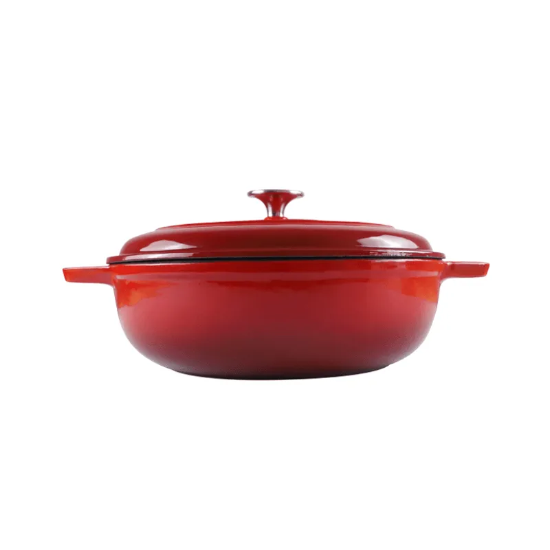 Chef Round Casserole Dish 4 Litre Red 160/041