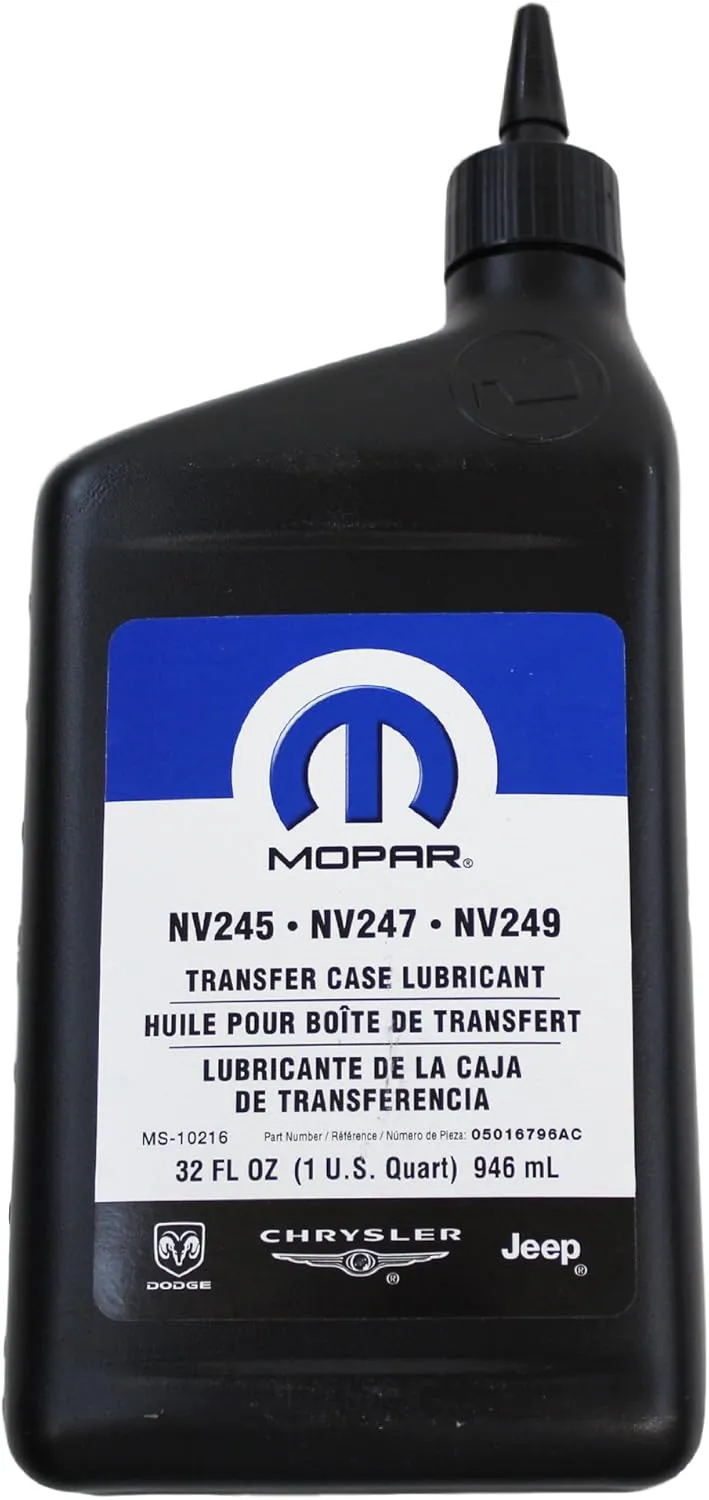 Chrysler 5016796AC Lubricant-TRANSFERCASE, 32. Fluid_Ounces, 1 Quart , Black