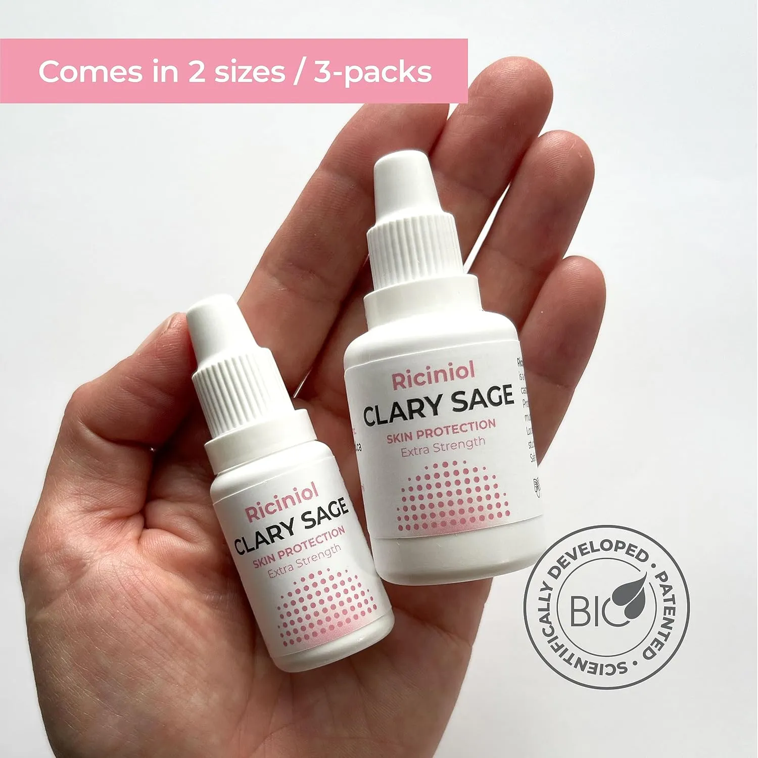 Clary Sage – Multipurpose Castor Oil for Body, Face, and Hair | Bio-Advanced Castor Oil Ointment with Clary Sage Essential Oil, Vitamin C & E, Pure & Natural Skincare and Hair Care (30 ml - Pack of 3)