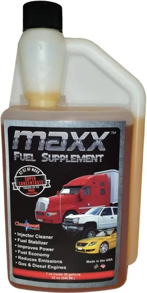 CleanBoost® Maxx™ 32oz Fuel Treatment for Gas & Diesel Fuel - Treats 960 Gallons