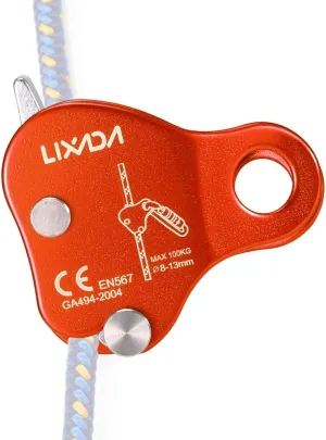 Climbing Asc Arborist Climbing Rope Protection Belay Device Grip Outdoor Climbing Rigging 8-13MM Rope Mountain Climbing 220LB