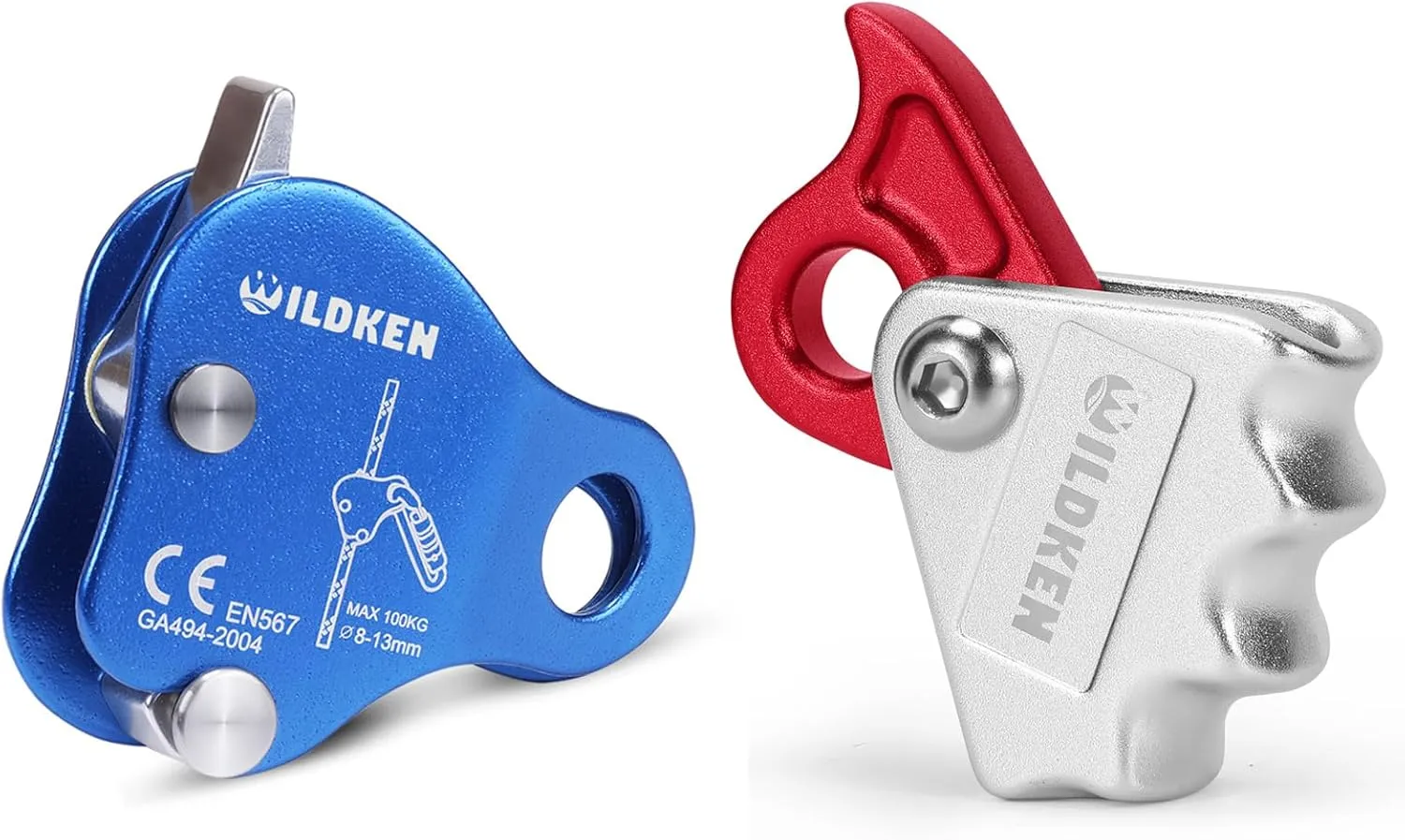Climbing Ascender Fall Protection Belay Device Climbing Rope Grab for Rock Climbing Mountaineering Tree Arborist Expedition Caving Rescue Aerial Work