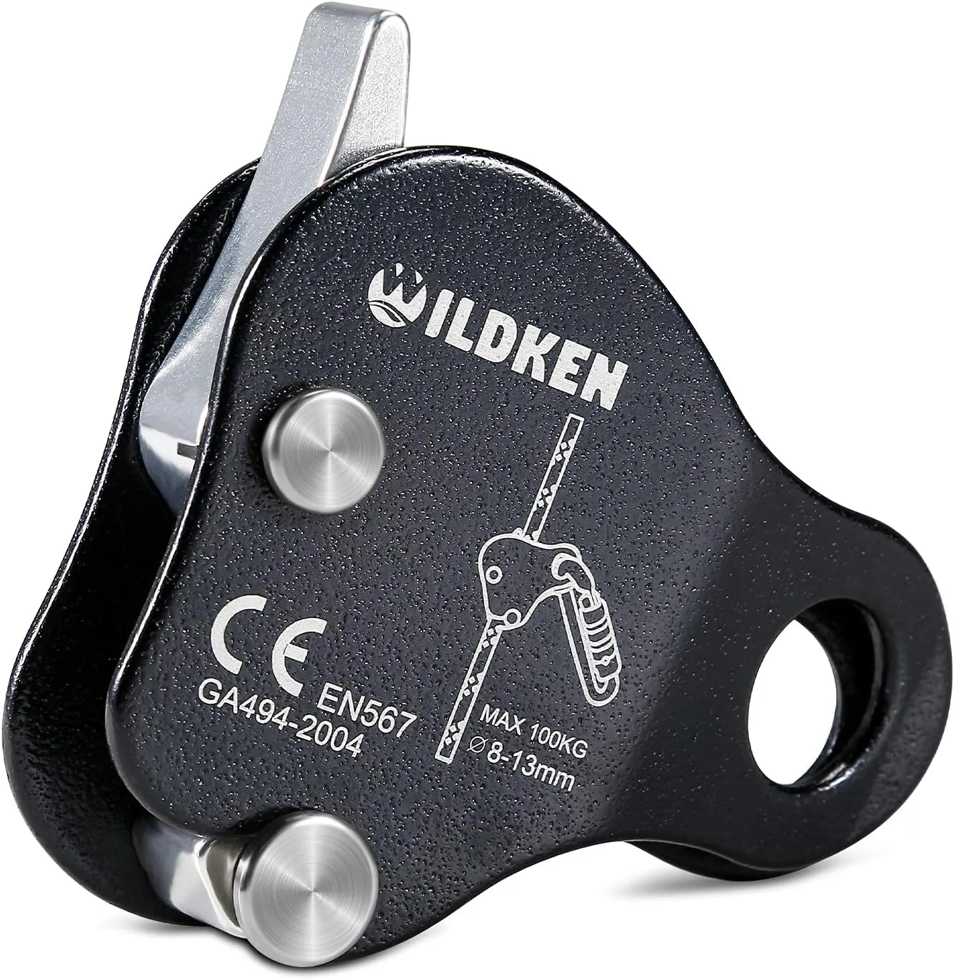 Climbing Ascender Fall Protection Belay Device Climbing Rope Grab for Rock Climbing Mountaineering Tree Arborist Expedition Caving Rescue Aerial Work