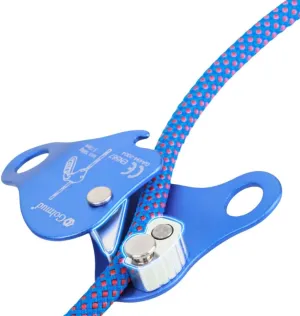 Climbing Fall Protection Belay Device Ascender Protect Aluminum Magnesium Alloy Climbing Ascent Rope Grip Clamp for Mountaineering Rock Climbing Downhill Operations and Rescue