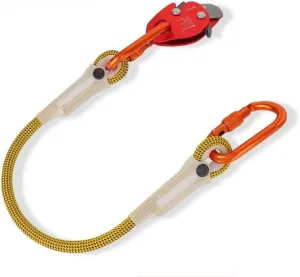 Climbing Fall Protection Belay Device Ascender Protect Aluminum Magnesium Alloy Climbing Ascent Rope Grip Clamp for Mountaineering Rock Climbing Downhill Operations and Rescue