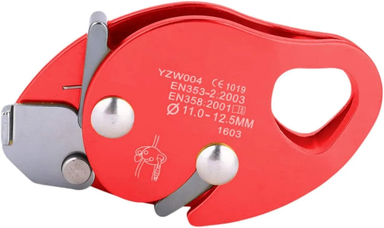 Climbing Rope Grab Adjuster Rope Accessories Belay Falling Arrester Protection for Outdoor Work Tree Arborist Downhill