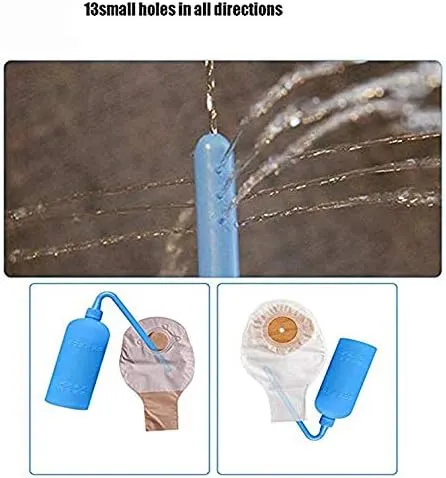 Colostomy Bag Cleaning Tool,Stoma Bags Plastic Cleaning Bottle for All Ostomy Bags for Permanent Use (3PCS PZ)