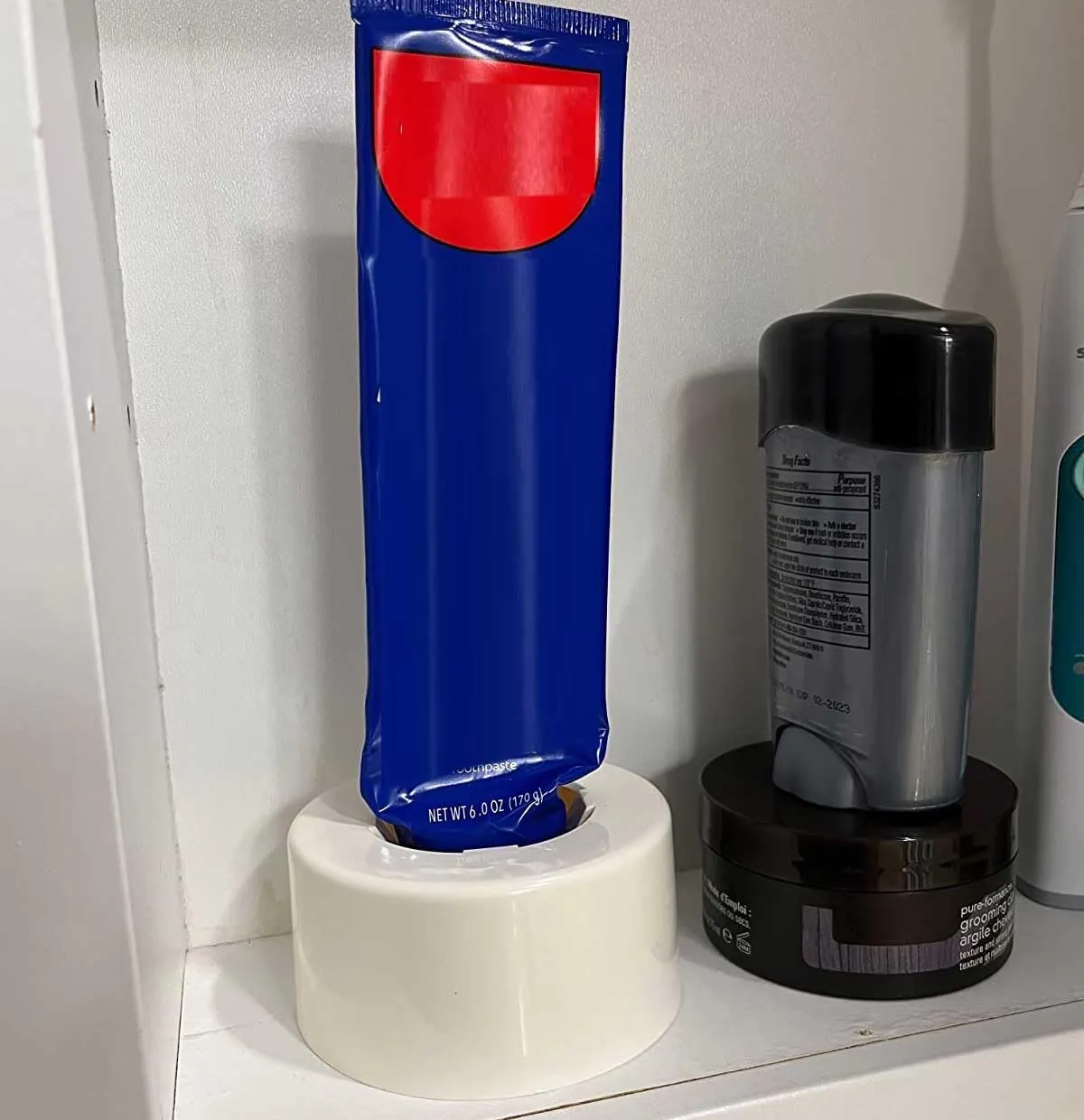COMPAC HOME Last Drop Bottle Stabilizer, Access Every Last Drop of Ketchup, BBQ Sauce, Mustard, for The Kitchen, Retrieve The Last Amounts of Lotion, Shampoo for The Bathroom, Home Essentials, White