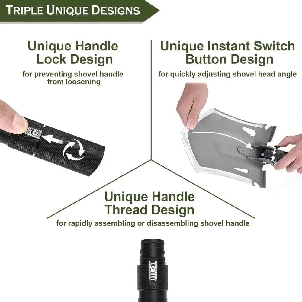 CompactDigger™ - Folding Survival Shovel