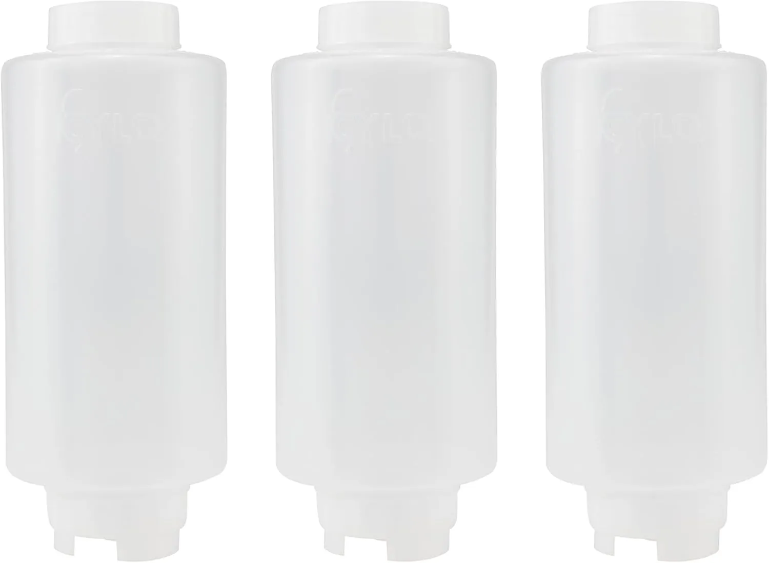 Creative Mark Cylo FIFO Squeeze Bottle -Empty - 3 Pack - 32 oz. Inverted Squeeze Bottle with Air-Tight Non-Drip Silicone Valve; Acrylic Paint, Sauce & Condiment Bottles for Painters and Food Industry