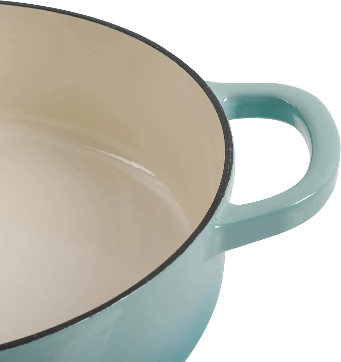 Crock Pot Artisan Enameled Cast Iron Braiser W/Lid, 5-Quart, Aqua