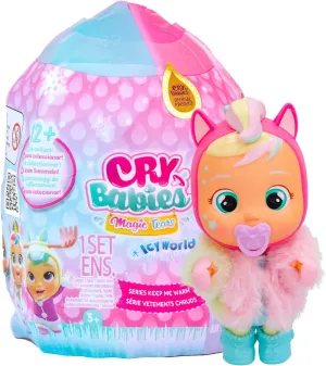 Cry Babies Magic Tears ICY World - Keep Me Warm Series | 8 Surprises, Accessories, Surprise Doll - Great Gift for Kids Ages 3 