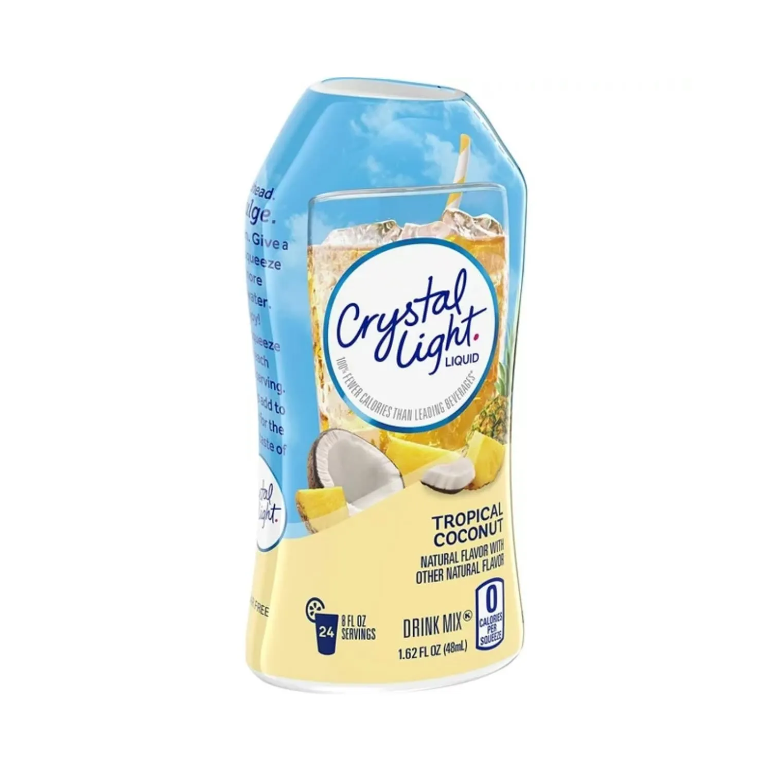 Crystal Light Liquid Energy Drink, Tropical Coconut, 1.62 fl oz (Pack of 6)