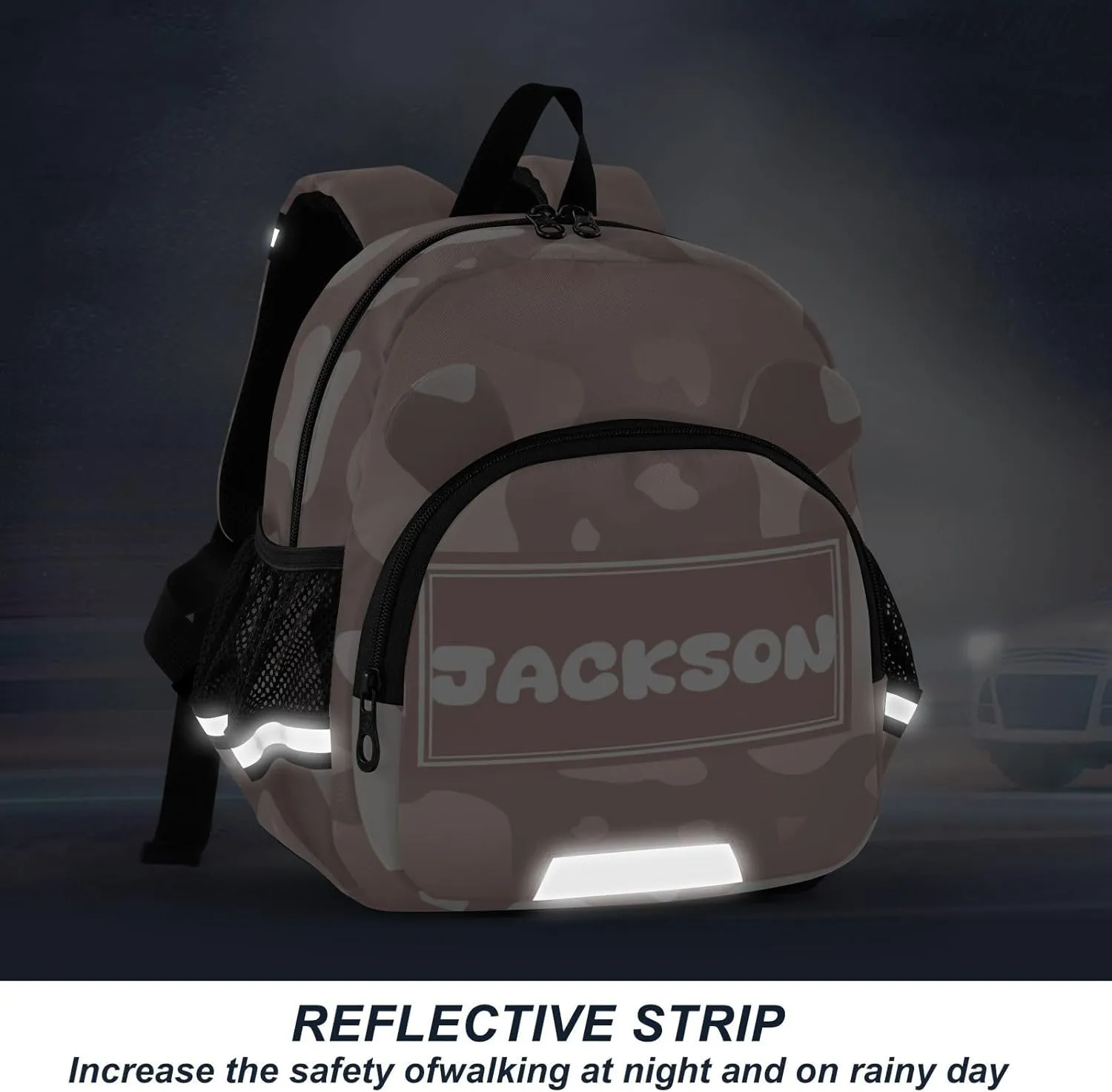 Custom Beauty Cow Preschool Backpack Design Daycare Bookbag School Backpack with Traction Rope Fashion Casual Cartoon School Travel Picnic Birthday for Kids 3-6