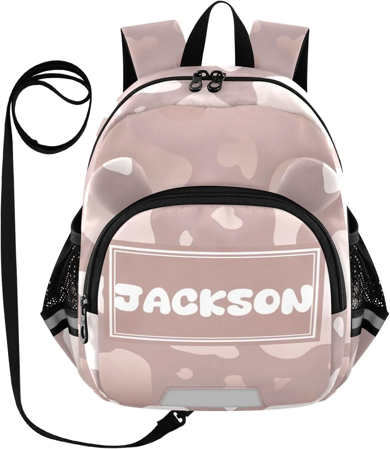 Custom Beauty Cow Preschool Backpack Design Daycare Bookbag School Backpack with Traction Rope Fashion Casual Cartoon School Travel Picnic Birthday for Kids 3-6