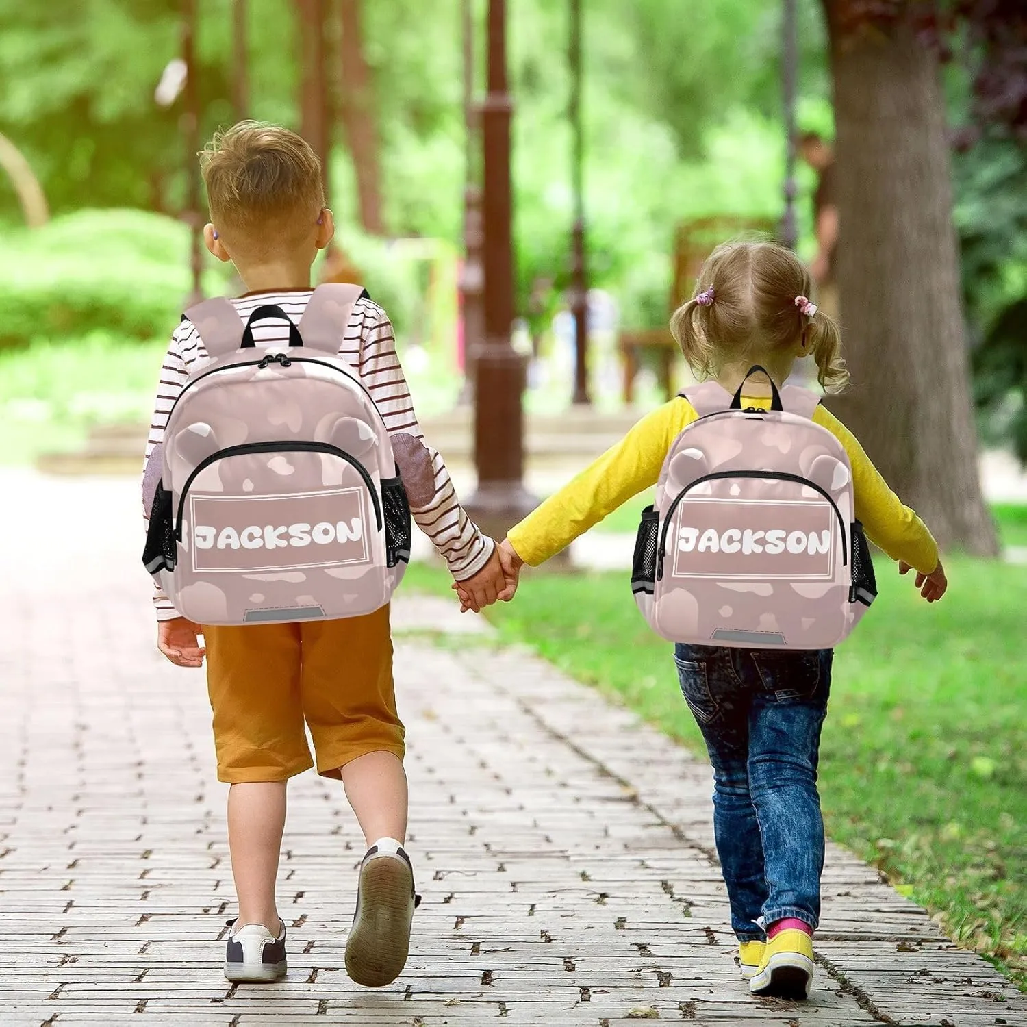 Custom Beauty Cow Preschool Backpack Design Daycare Bookbag School Backpack with Traction Rope Fashion Casual Cartoon School Travel Picnic Birthday for Kids 3-6