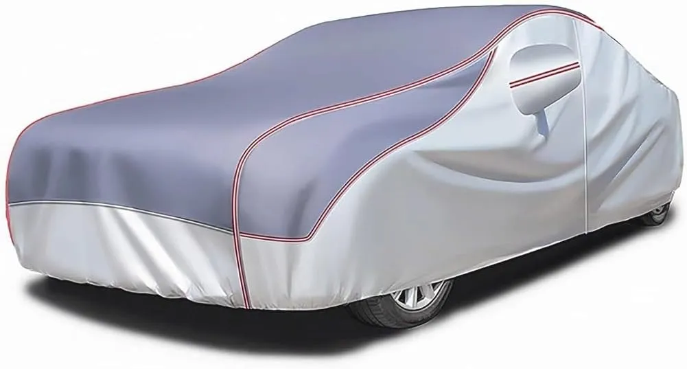 Custom Hail Proof Car Cover Compatible with VW Golf V GTI 3 Doors 2004-2008,Multi-Layered Car Hail Blankets with Cotton Outdoor Full Exterior Covers Waterproof Sunproof All Weather Protection(Gray)