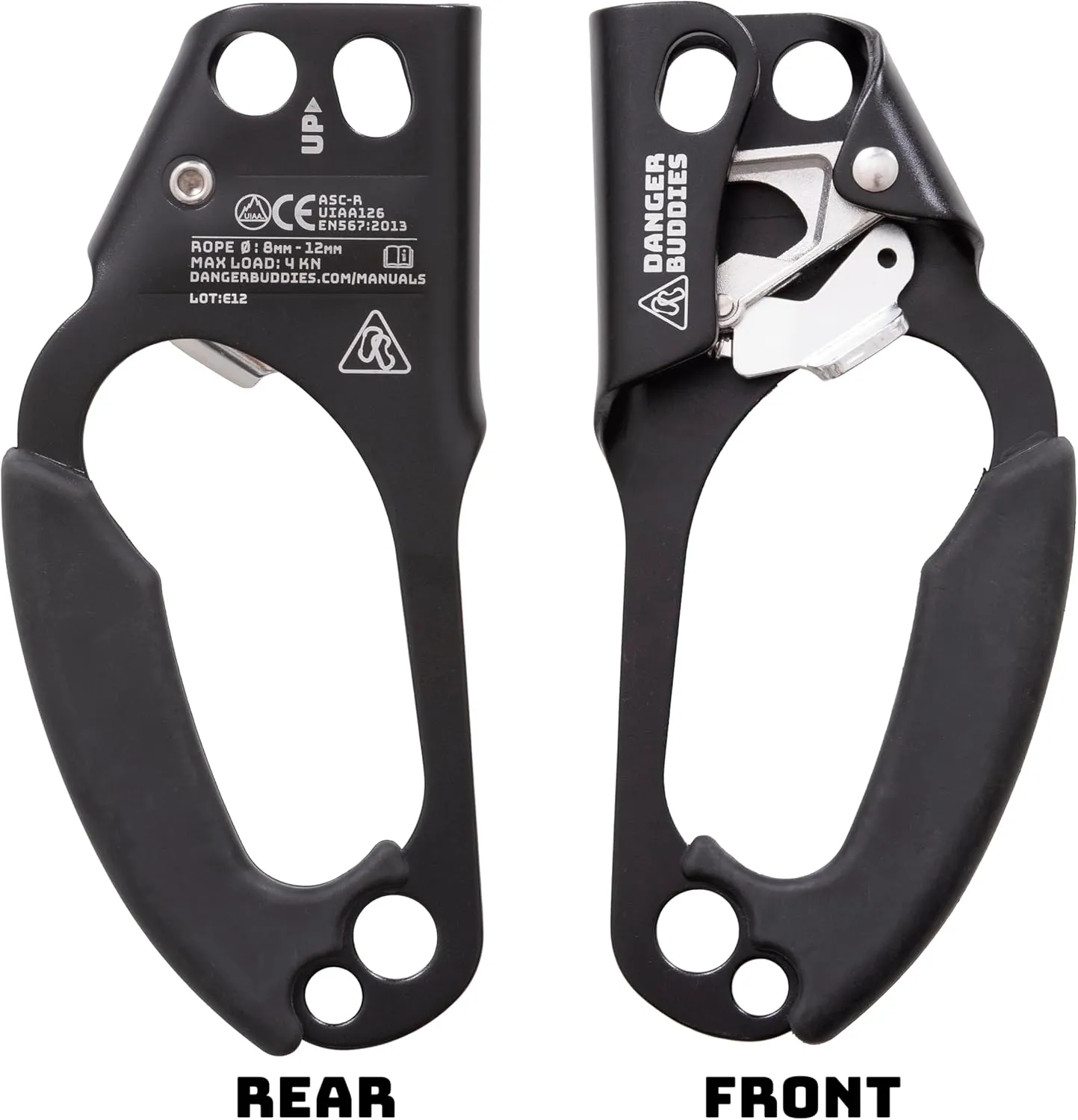 Danger Buddies Climbing Hand Ascender - UIAA Approved Ascension Device (Left & Right)