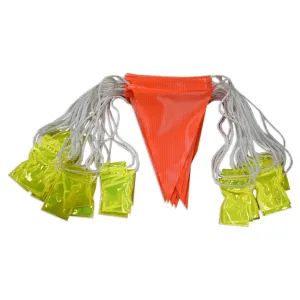 DAY AND NIGHT REFLECTIVE BUNTING FLAGS - 30MTR