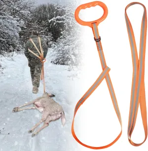 Deer Drag with Wider High-Strength Handle, 6.3ft Rope for Deer Hunting, 1100lbs Load Capacity, Hunting Accessories for Big and Small Game