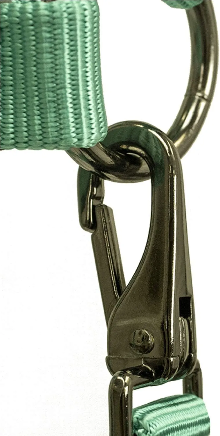 Derby Originals Blackout Collection Safety Reflective Breakaway Halter with Matching Poly Lead Rope