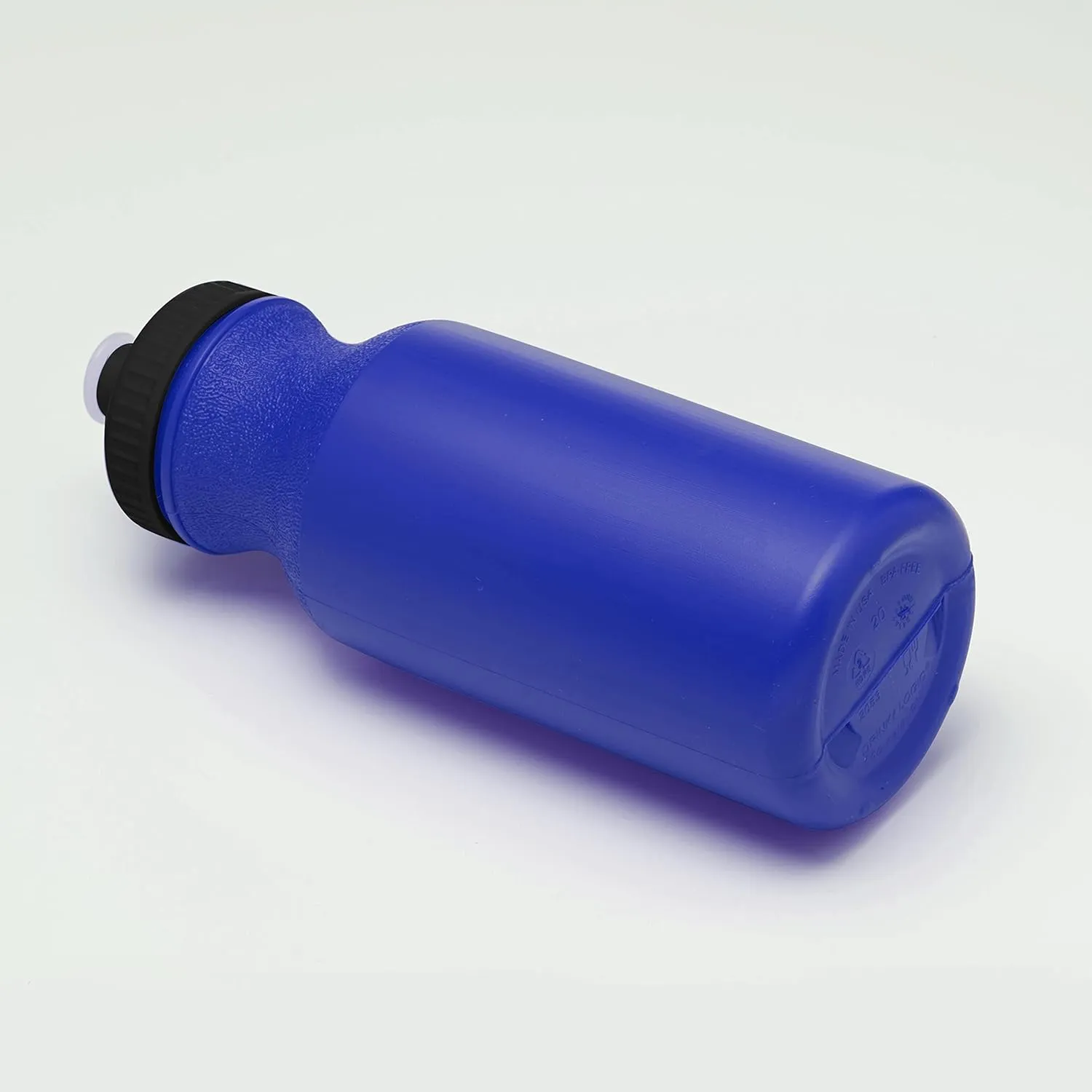 DISCOUNT PROMOS 20 oz. Water Bottles with Push Cap Set of 10, Bulk Pack - Perfect for Gym, Hiking, Camping, Outdoor Sports - Reflex Blue