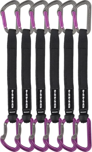 DMM Shadow Quickdraw, 6 Pack, Titanium/Purple, 25 cm, A306P-25VWP6