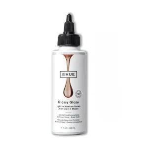 dpHUE Glossy Glaze, Light-Medium Brown - 4 fl oz - In-Shower Conditioning Glaze for Luminous Shine & Sheer Color - Paraben, SLS & SLES Sulfate Free - Leaping Bunny Certified