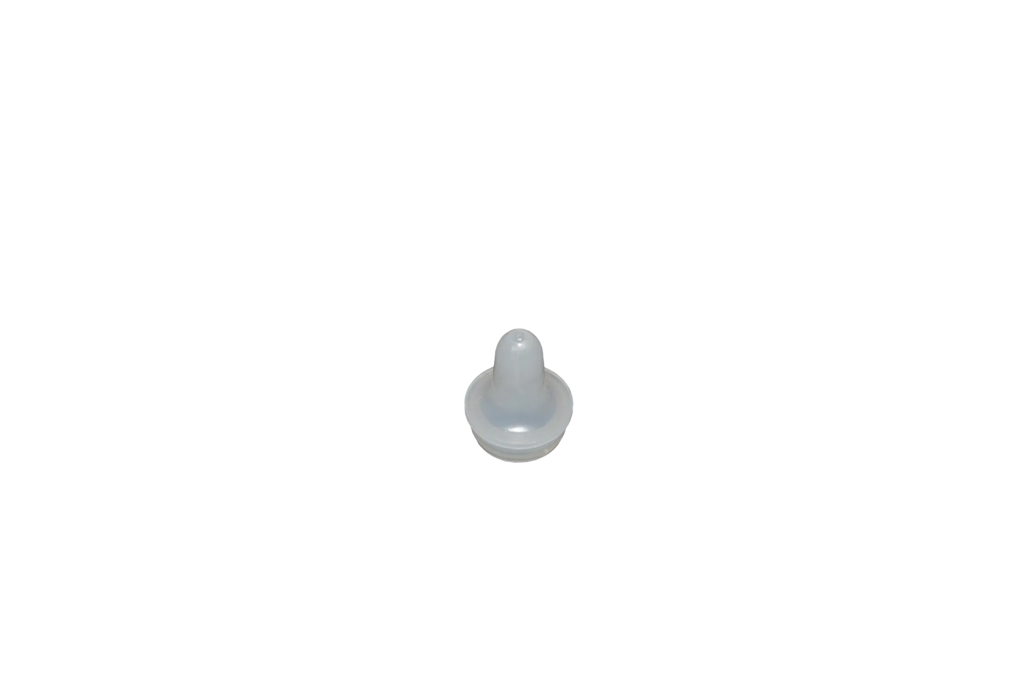 Dropper tip 20mm external round in natural (cap)
