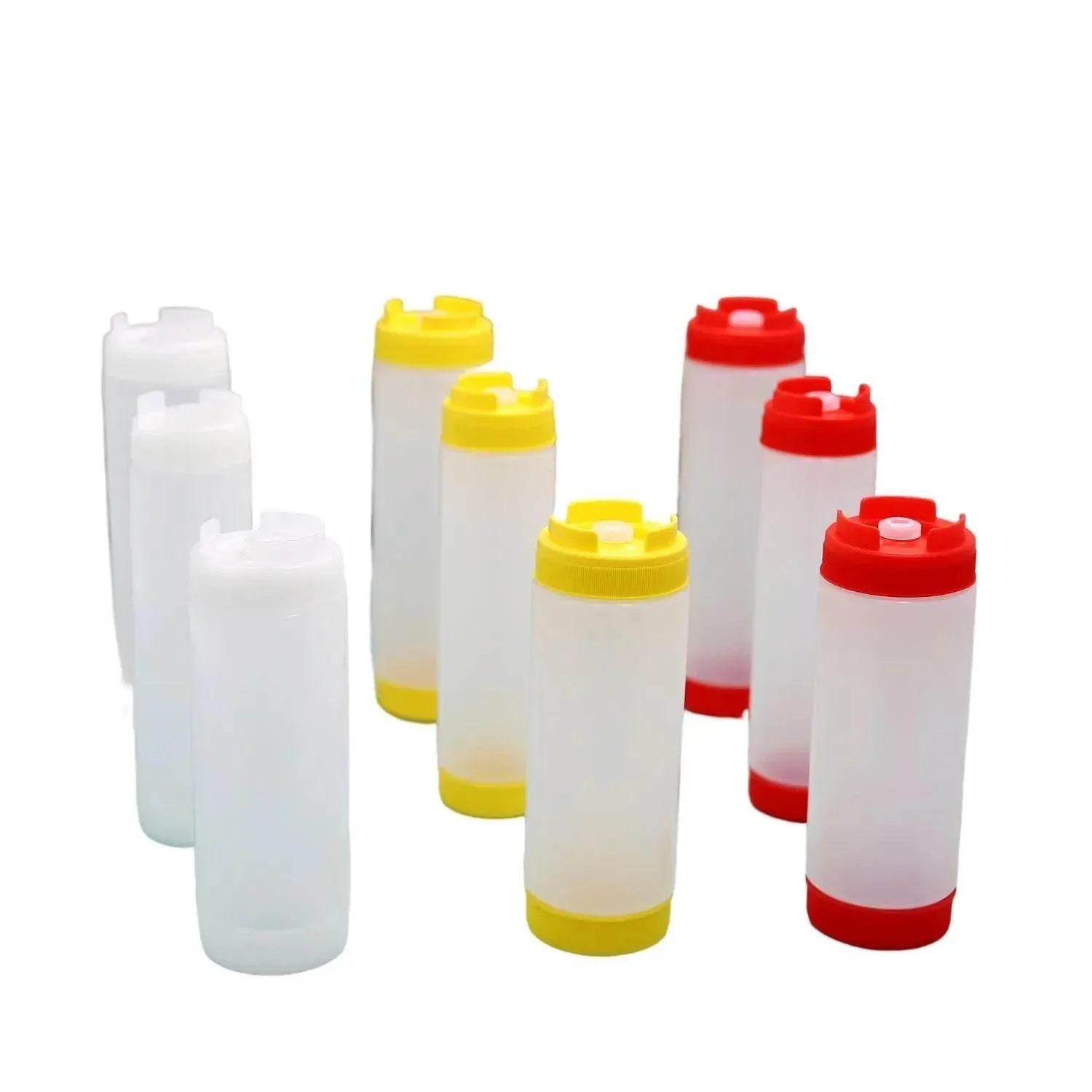 Dual-Head Squeeze Bottle - Ketchup and Dressing Dispenser