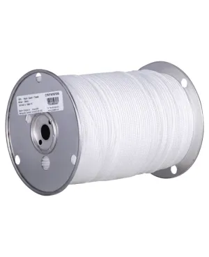 Durable 8mm Braided Nylon Rope - 50ft for Camping, Boating & Heavy-Duty Use - High-Visibility Orange, Versatile & Strong
