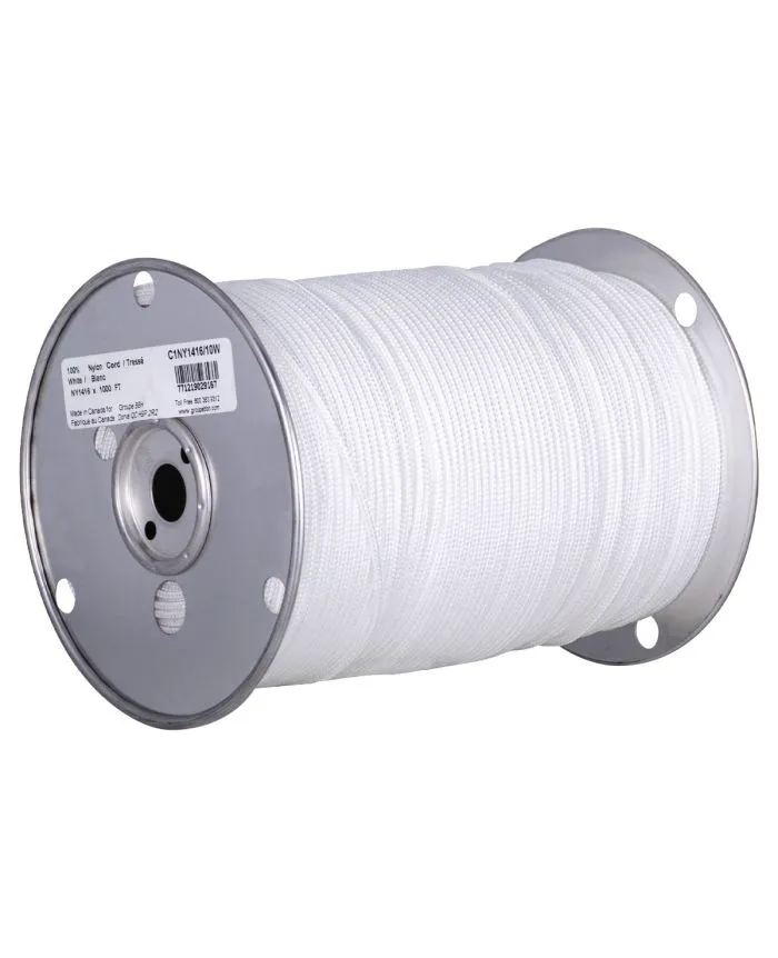 Durable 8mm Braided Nylon Rope - 50ft for Camping, Boating & Heavy-Duty Use - High-Visibility Orange, Versatile & Strong