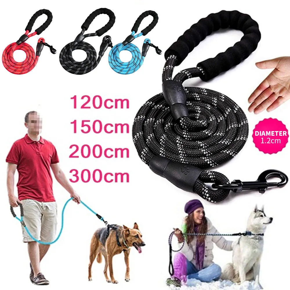 Durable Reflective Dog Leash 4 Lengths