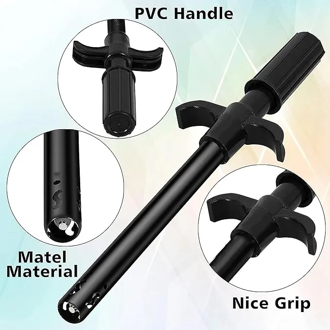 Easy Grip Metal Regular Gas Lighters for Gas Stoves, Restaurants & Kitchen Use - Black