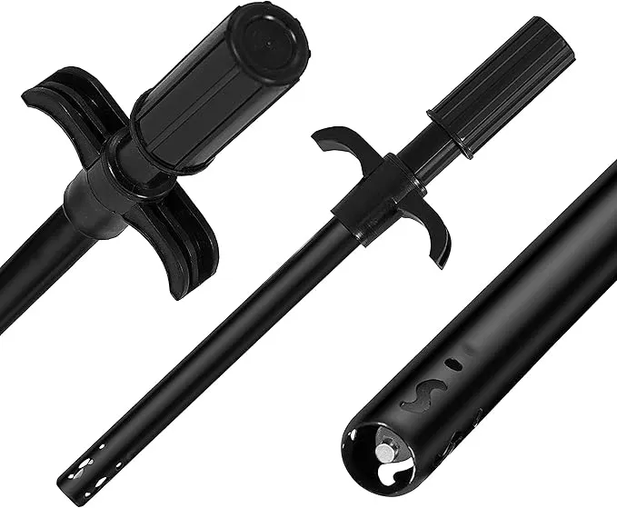Easy Grip Metal Regular Gas Lighters for Gas Stoves, Restaurants & Kitchen Use - Black