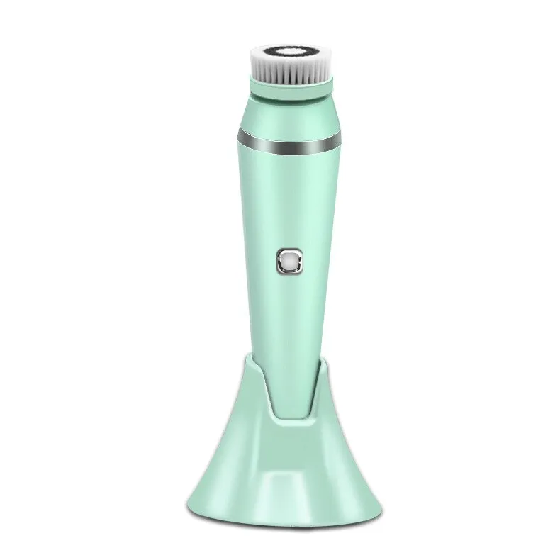 Electric Ultrasonic Face Care Skin Scrubber Vacuum Blackhead Remove Facial Cleaning Beauty Instrument Silicone Cleansing Brush