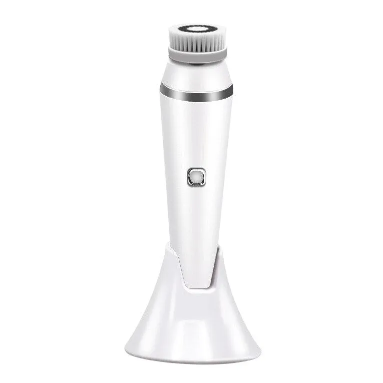 Electric Ultrasonic Face Care Skin Scrubber Vacuum Blackhead Remove Facial Cleaning Beauty Instrument Silicone Cleansing Brush
