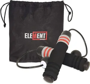 Element Monkey's Cordless Weighted Jump Rope for CrossFit Speed, Exercise, Comparable with Beachbody BOD Rope, WOD, Boxing, Strength and Endurance Workout MMA Training Fitness