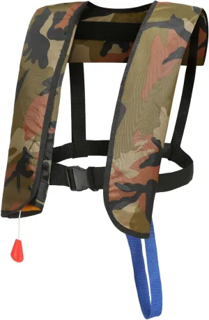 [Ellniges] Professional Grade Auto-Inflate Life Vest - 【Dual Safety System】, Weather Adjustable Straps, Maritime Ready with Reflective Panels & Survival Whistle, Tear- Oxford