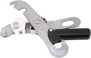 EN 12275 Rappelling Equipment Outdoor Anti Panic Hand Control Down Device for Rock Climbing Descending Anti Falling Auxiliary Protection Equipment Rappelling Belay Device