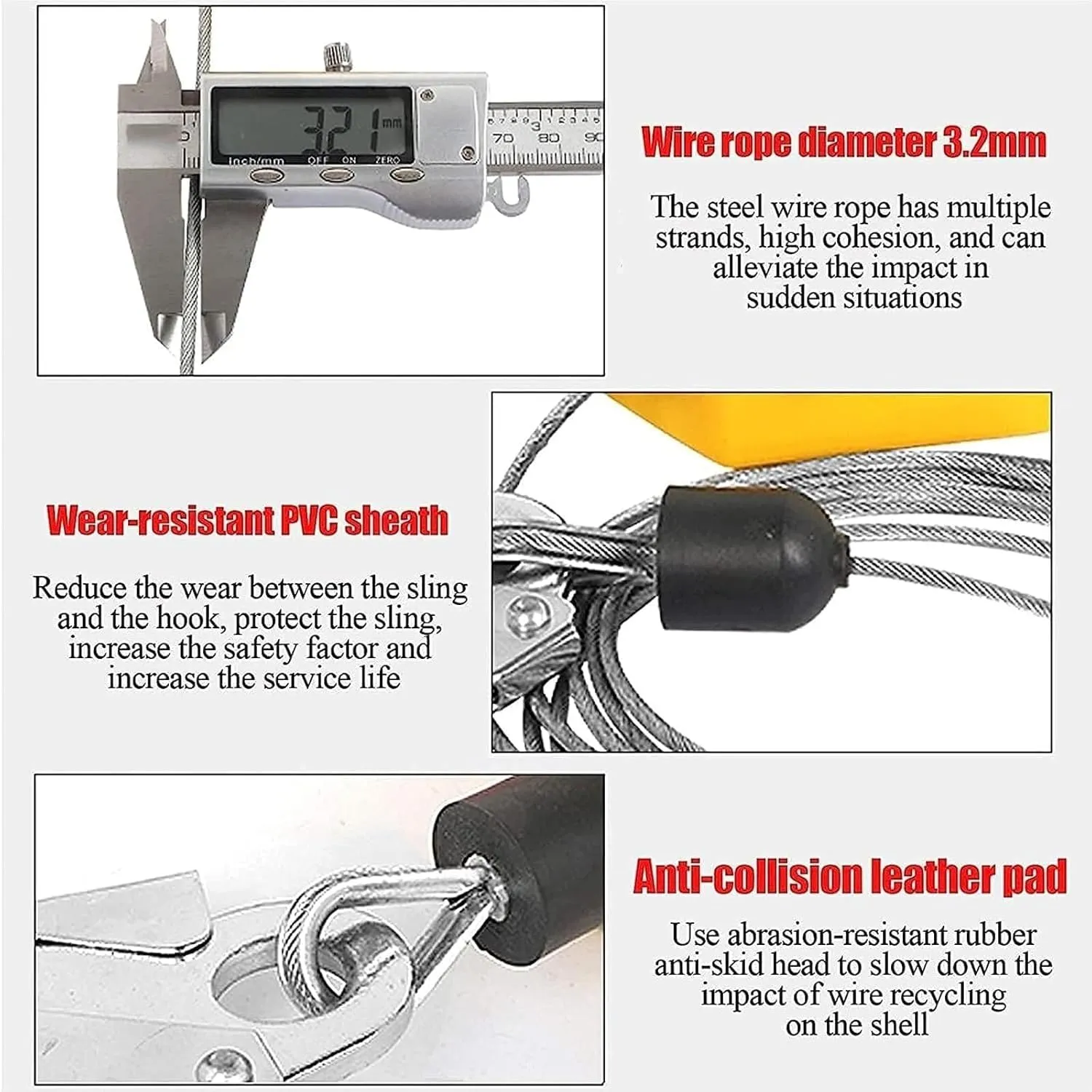 Fall Protection Self Retracting Lifeline, Retractable Lanyard for Roof & Tree House Construction, Auto Belay Device, 150KG Capacity, 15M Length