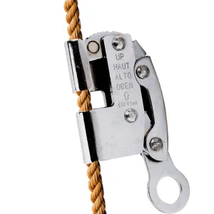 Fall Rope Grab, Climbing Ascender Safety Harness with Built in Spring, Safety Rope Grab for Rock Climbing, Tree Arborist, Aerial Work, Fit for 10~12 MM Rope