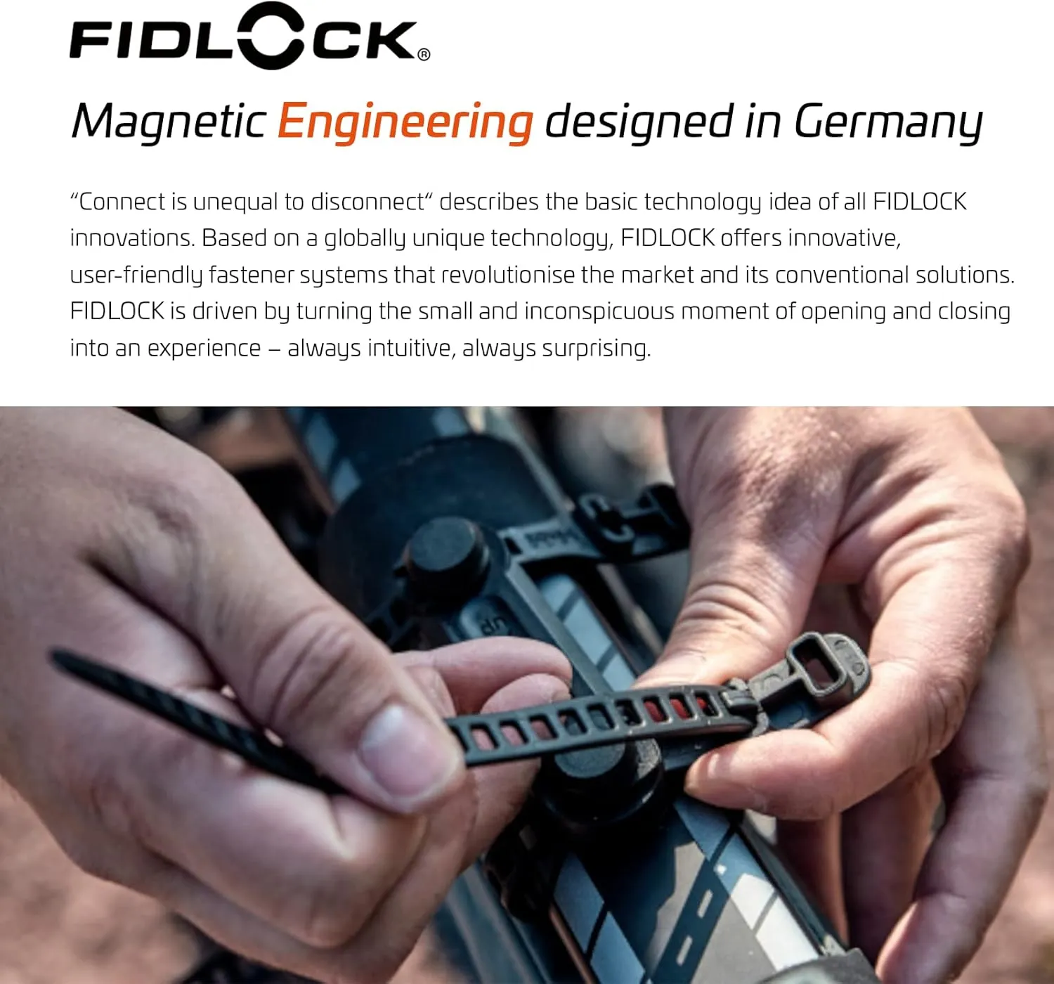 FIDLOCK Twist Bottle 590ml/20oz   Universal Base Set | New Leak-Proof, Self-Sealing Bottle Cap | Bike Water Bottle Holder with No Screws & Attached Bottle | Cage Free Magnetic Rack | Smoke